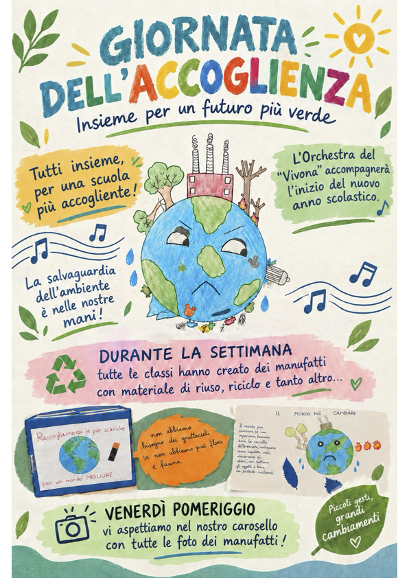 Festa dell’Accoglienza 2026/2027 – Educare al rispetto dell’ambiente
